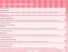 Tablet Screenshot of patootiebirthdays.blogspot.com