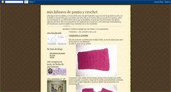 Desktop Screenshot of mislaboresdepuntoycrochet.blogspot.com