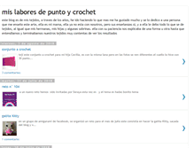 Tablet Screenshot of mislaboresdepuntoycrochet.blogspot.com