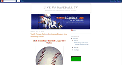 Desktop Screenshot of live-usbaseballtv.blogspot.com