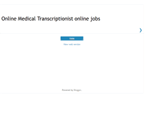 Tablet Screenshot of medicaltranscriptiononlinejobs.blogspot.com