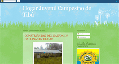 Desktop Screenshot of hogarjuvenilcampesinotibu.blogspot.com