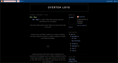 Desktop Screenshot of overtonloyd.blogspot.com