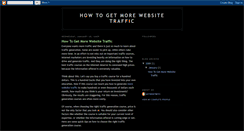 Desktop Screenshot of getmoretargetedwebsitetraffic.blogspot.com