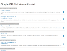 Tablet Screenshot of ginnys60thbirthdayexcitement.blogspot.com