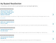 Tablet Screenshot of buzzedrecollection.blogspot.com