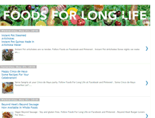 Tablet Screenshot of foodsforlonglife.blogspot.com