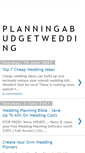 Mobile Screenshot of planning-a-budget-wedding.blogspot.com