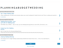 Tablet Screenshot of planning-a-budget-wedding.blogspot.com