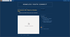 Desktop Screenshot of homelessyouthconnect.blogspot.com