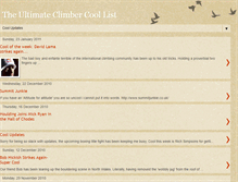 Tablet Screenshot of climbercoollist.blogspot.com