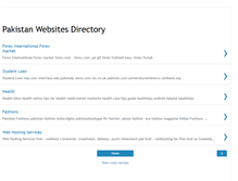 Tablet Screenshot of pakistanwebdir.blogspot.com