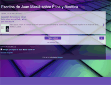 Tablet Screenshot of juan-masia-etica-bioetica.blogspot.com