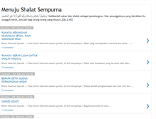 Tablet Screenshot of menujushalatsempurna.blogspot.com