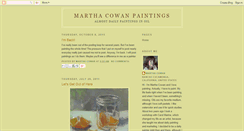 Desktop Screenshot of marthacowanpaintings.blogspot.com