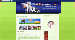 Desktop Screenshot of live-baseball-tv.blogspot.com