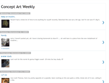 Tablet Screenshot of conceptartweekly.blogspot.com