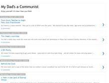 Tablet Screenshot of mydadsacommunist.blogspot.com