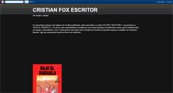 Desktop Screenshot of cristianfoxescritor.blogspot.com