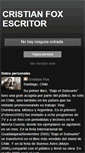 Mobile Screenshot of cristianfoxescritor.blogspot.com
