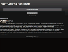 Tablet Screenshot of cristianfoxescritor.blogspot.com