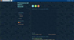 Desktop Screenshot of prisionerosdeldelirio.blogspot.com