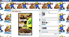 Desktop Screenshot of bibliotecadeseguridadsaludyambiente.blogspot.com