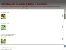 Tablet Screenshot of bibliotecadeseguridadsaludyambiente.blogspot.com