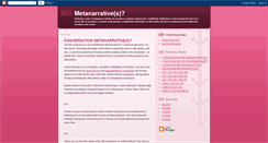 Desktop Screenshot of metanarratives.blogspot.com