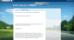 Desktop Screenshot of dinerosaludexito.blogspot.com