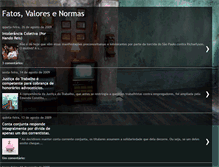 Tablet Screenshot of fatosvaloresenormas.blogspot.com