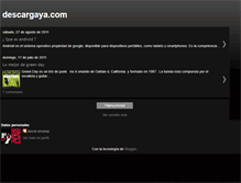Tablet Screenshot of descargasmg.blogspot.com