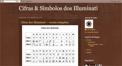 Desktop Screenshot of cifrasilluminati.blogspot.com