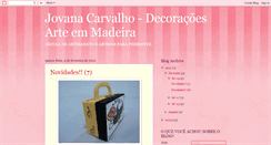 Desktop Screenshot of jovanacarvalho.blogspot.com