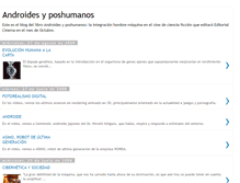 Tablet Screenshot of androidesyposhumanos.blogspot.com