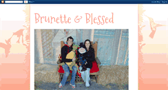 Desktop Screenshot of brunetteandblessed.blogspot.com