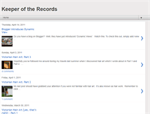 Tablet Screenshot of keeperoftherecords.blogspot.com