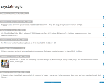 Tablet Screenshot of crystalmagicisloved.blogspot.com