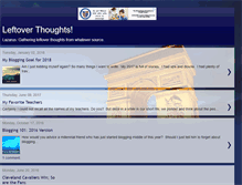 Tablet Screenshot of left-over-thoughts.blogspot.com