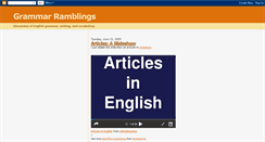 Desktop Screenshot of grammaramble.blogspot.com