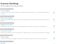 Tablet Screenshot of grammaramble.blogspot.com