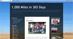Desktop Screenshot of 1000miles-365days.blogspot.com