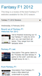 Mobile Screenshot of fantasyf12012.blogspot.com