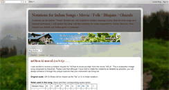 Desktop Screenshot of indiansongnotations.blogspot.com