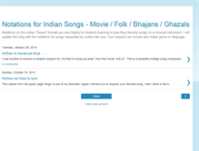 Tablet Screenshot of indiansongnotations.blogspot.com