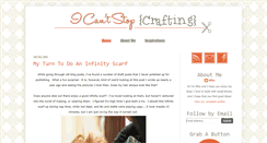 Desktop Screenshot of icantstopcrafting.blogspot.com