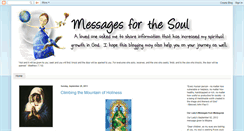 Desktop Screenshot of messagesforthesoul.blogspot.com