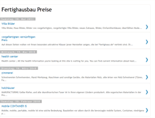 Tablet Screenshot of fertighausbaupreise.blogspot.com