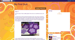 Desktop Screenshot of myfirstquilt.blogspot.com