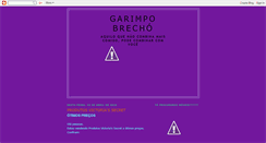 Desktop Screenshot of garimpobrecho.blogspot.com